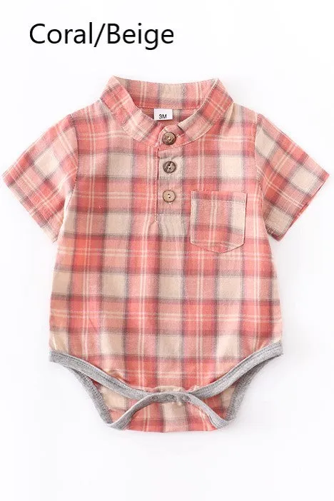 Plaid Romper (4 Colors)