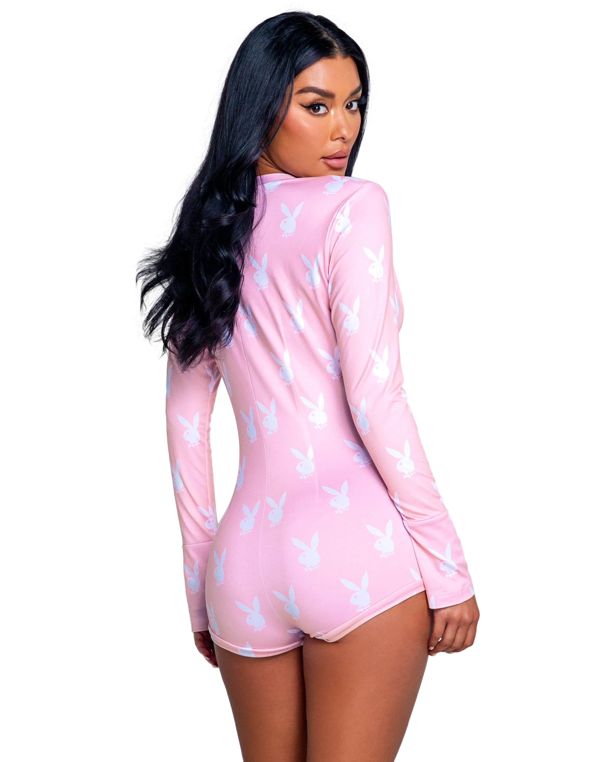 Playboy Pink Slumber Bunny Romper