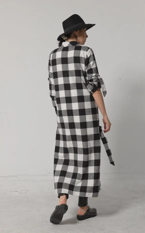 Plus Size Checked Shirt