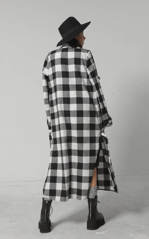 Plus Size Checked Shirt