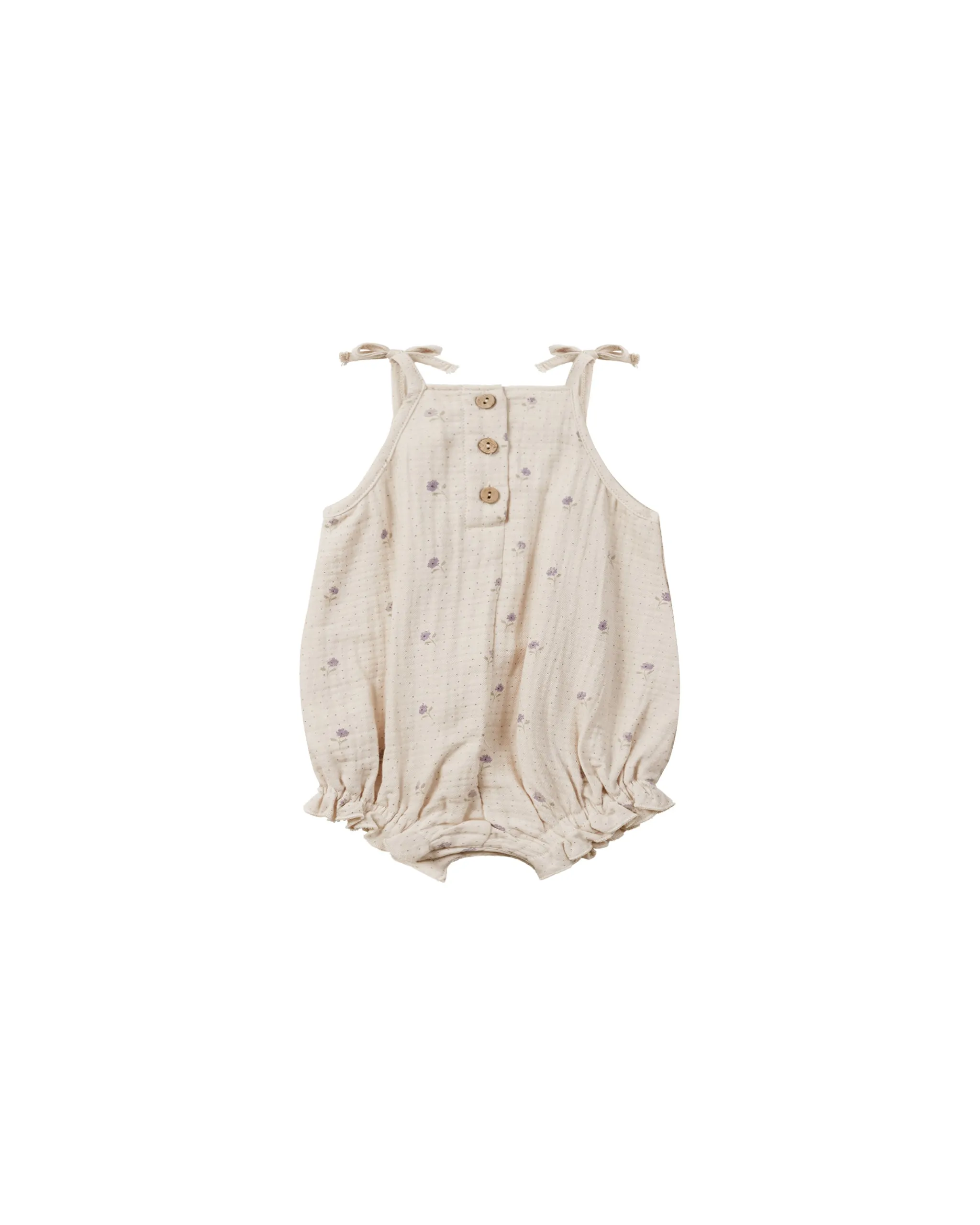 Quincy Mae Betty Romper - Sweet Pea