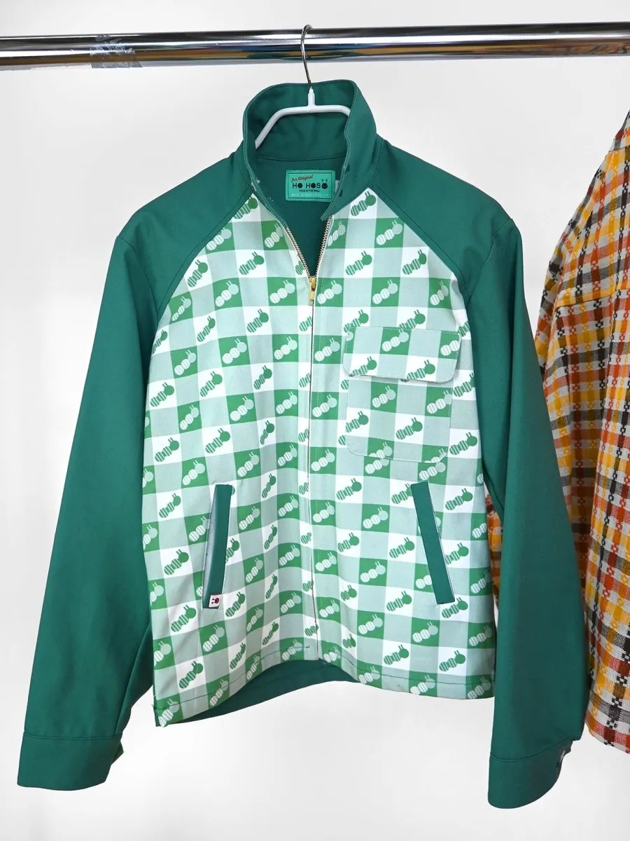 "Caterpillar Gingham" Jacket - Green Duck (ONE-OFF)