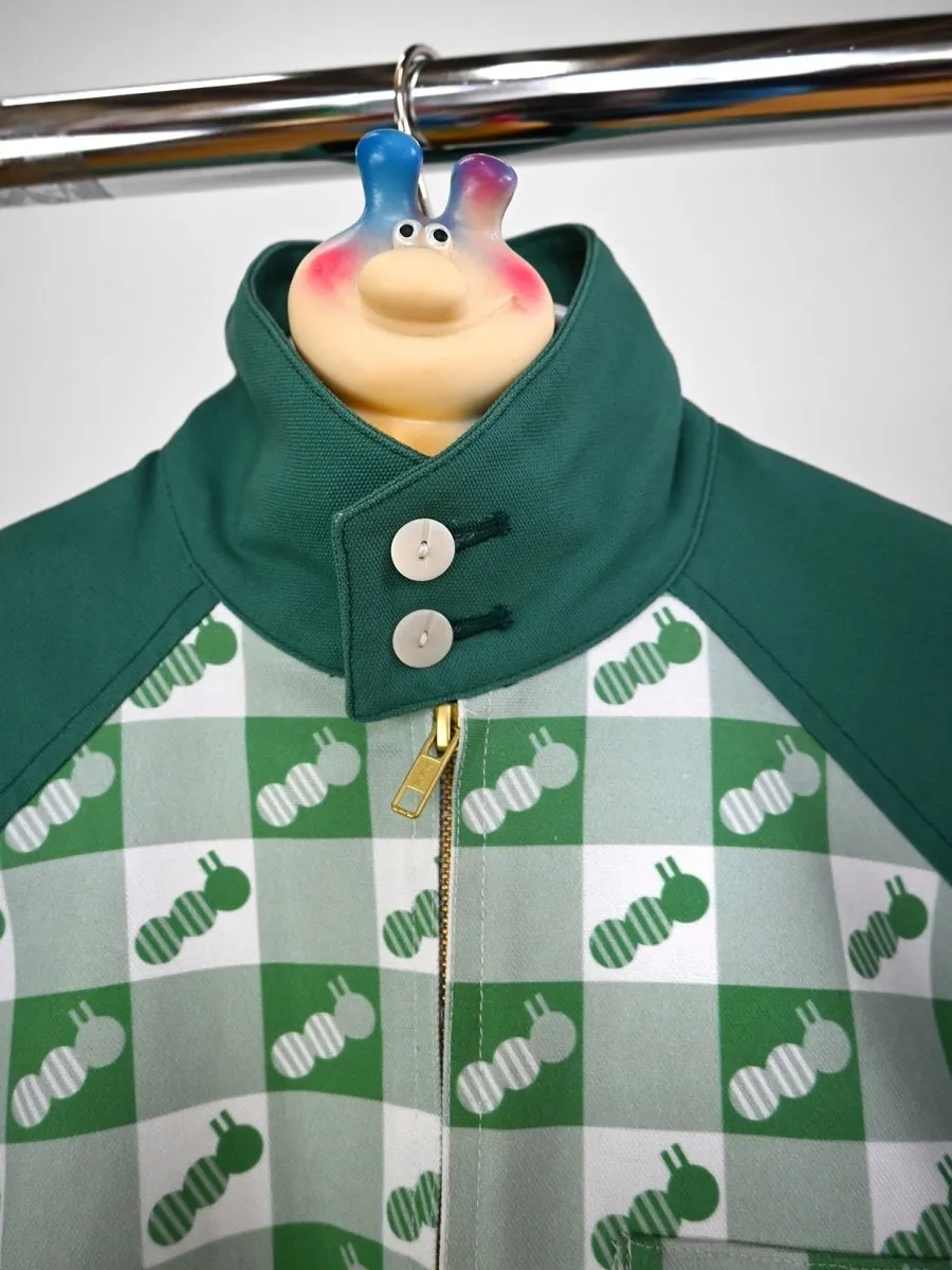 "Caterpillar Gingham" Jacket - Green Duck (ONE-OFF)