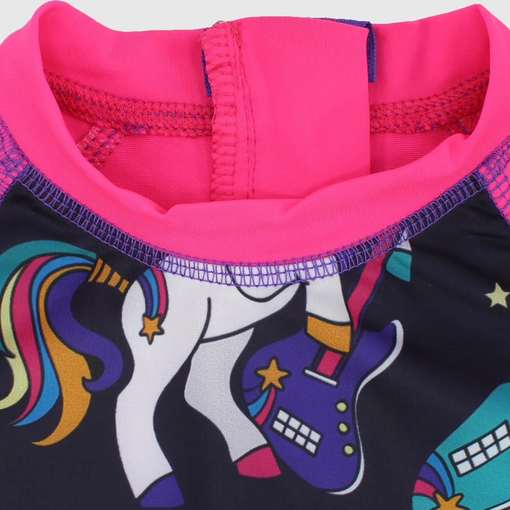 Rainbow Unicorns Overall Swim Suit