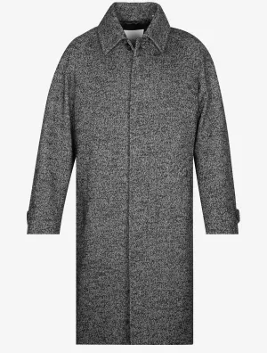 Relaxed Fit Wool Carcoat Ebony Black