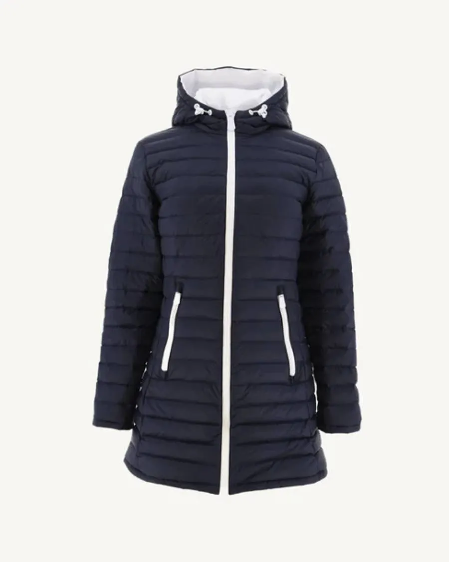 Reversible Coat Moscou Blanc-Marine