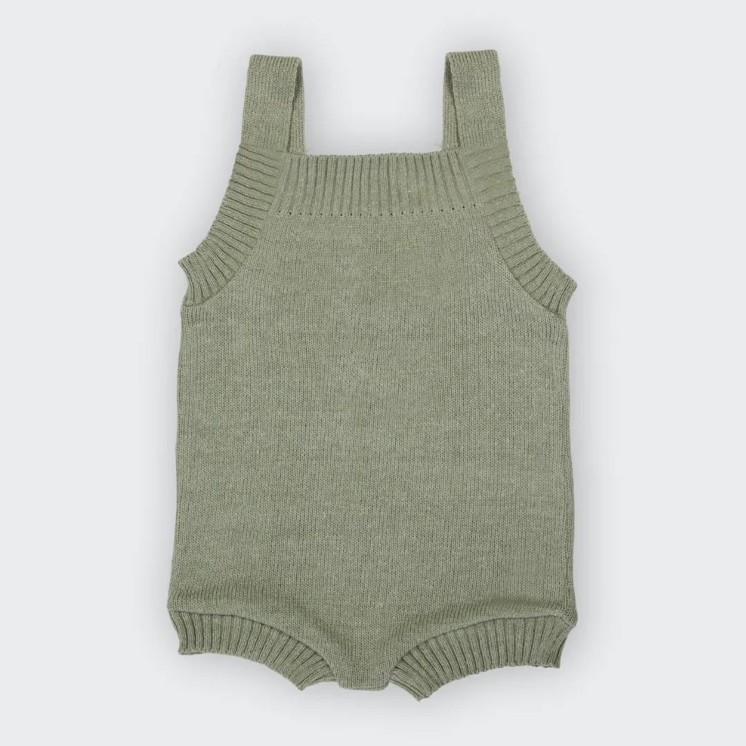 Romper em Tricot Bordado Joaninha -  Unissex, Bebê e Infantil