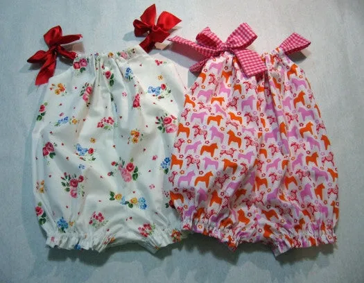 Romper pdf sewing pattern PRETTY BABY for babies & toddlers 3 months to 4 years.