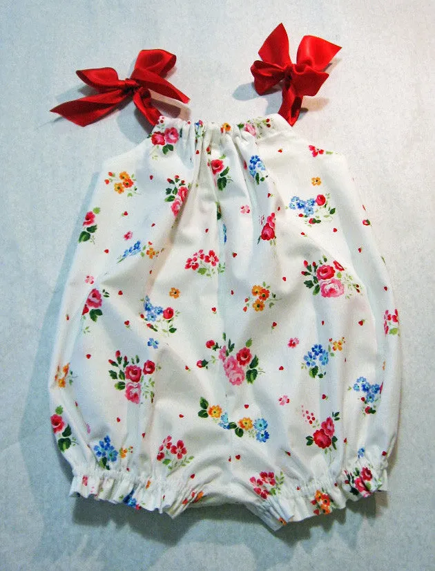 Romper pdf sewing pattern PRETTY BABY for babies & toddlers 3 months to 4 years.