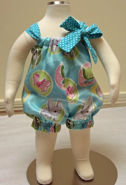 Romper pdf sewing pattern PRETTY BABY for babies & toddlers 3 months to 4 years.