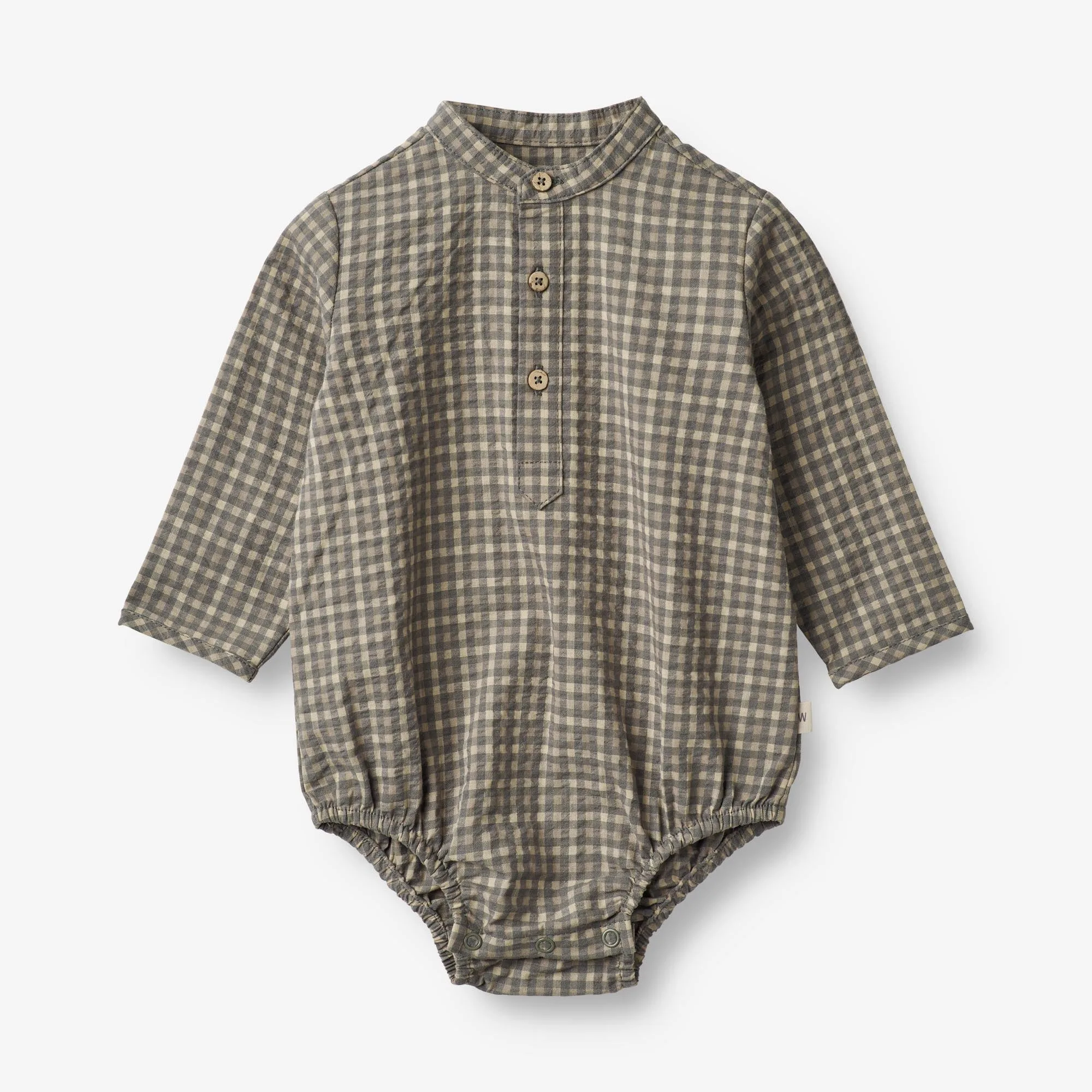 Romper Shirt Victor | Baby - autumn sky check