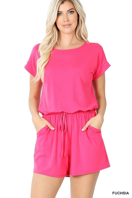 ROMPER WITH POCKETS (3 Colors)