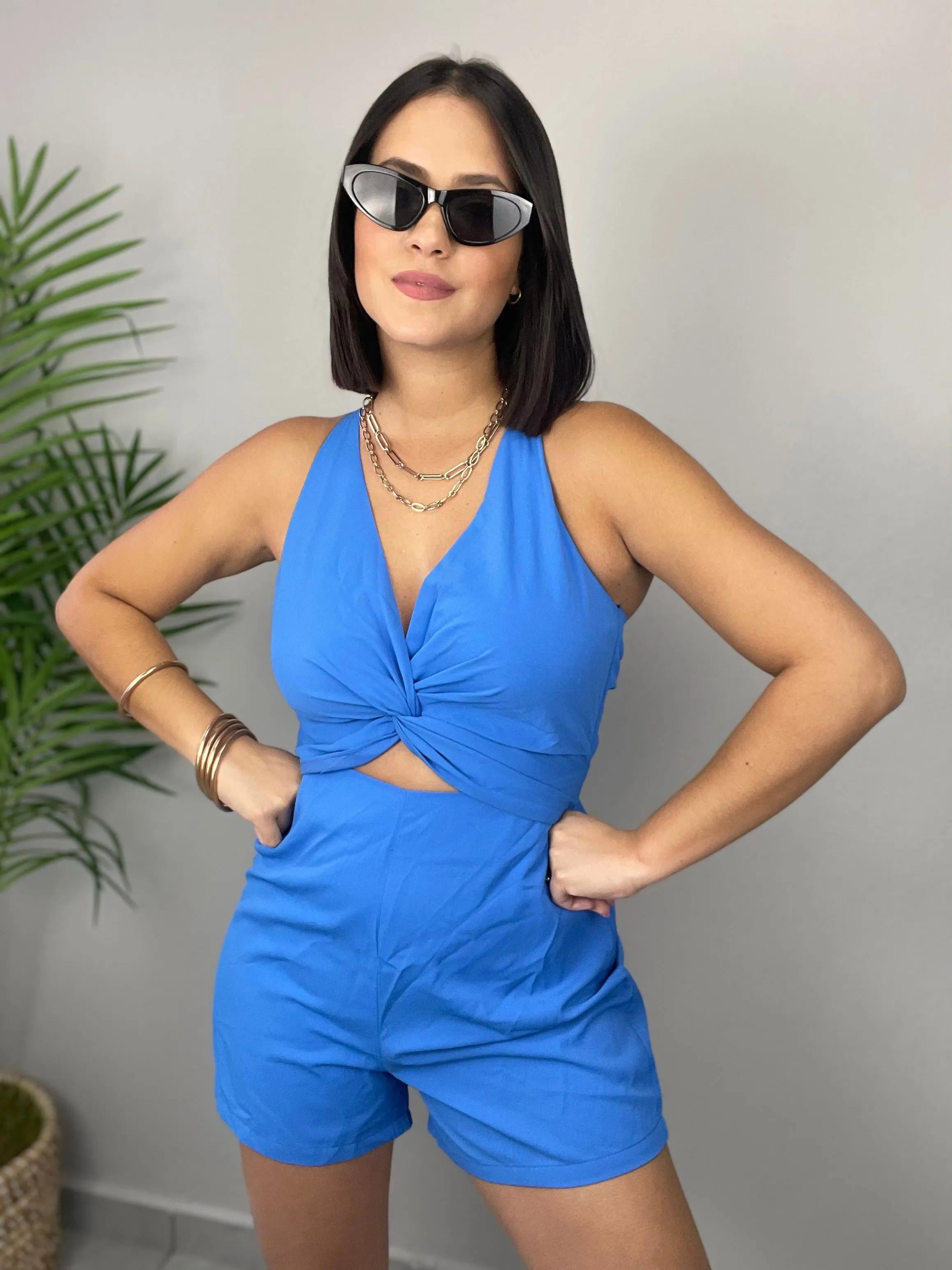 Royal Blue Romper