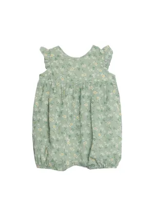 Sage Garden Party Woven Romper