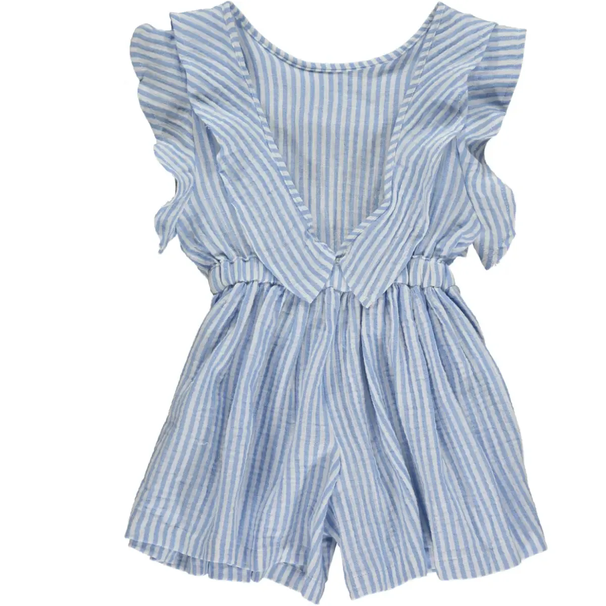 sandy romper in blue stripe