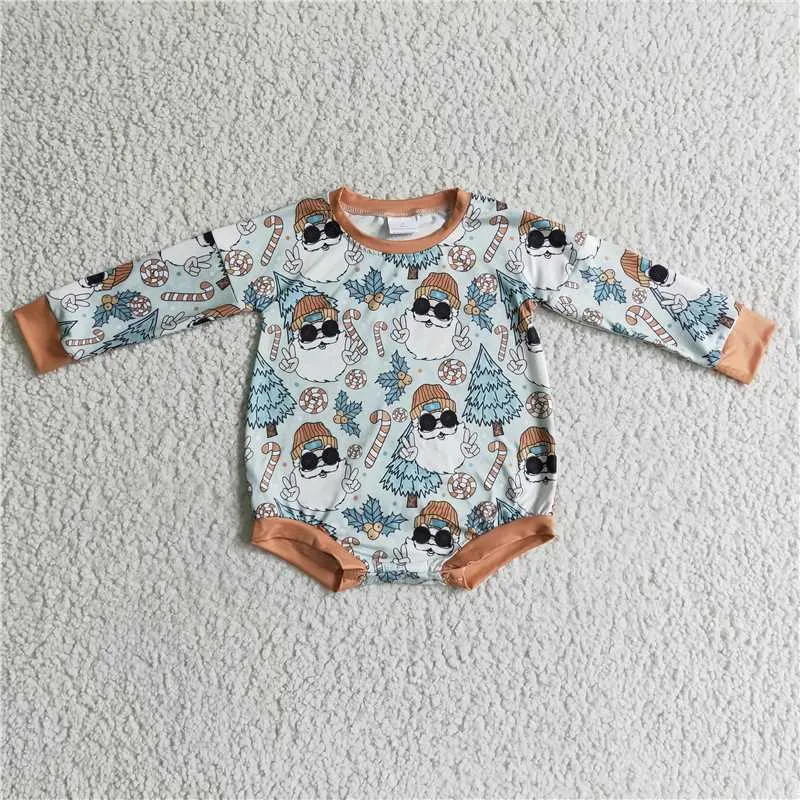 Santa Clause Printed baby romper LR0179