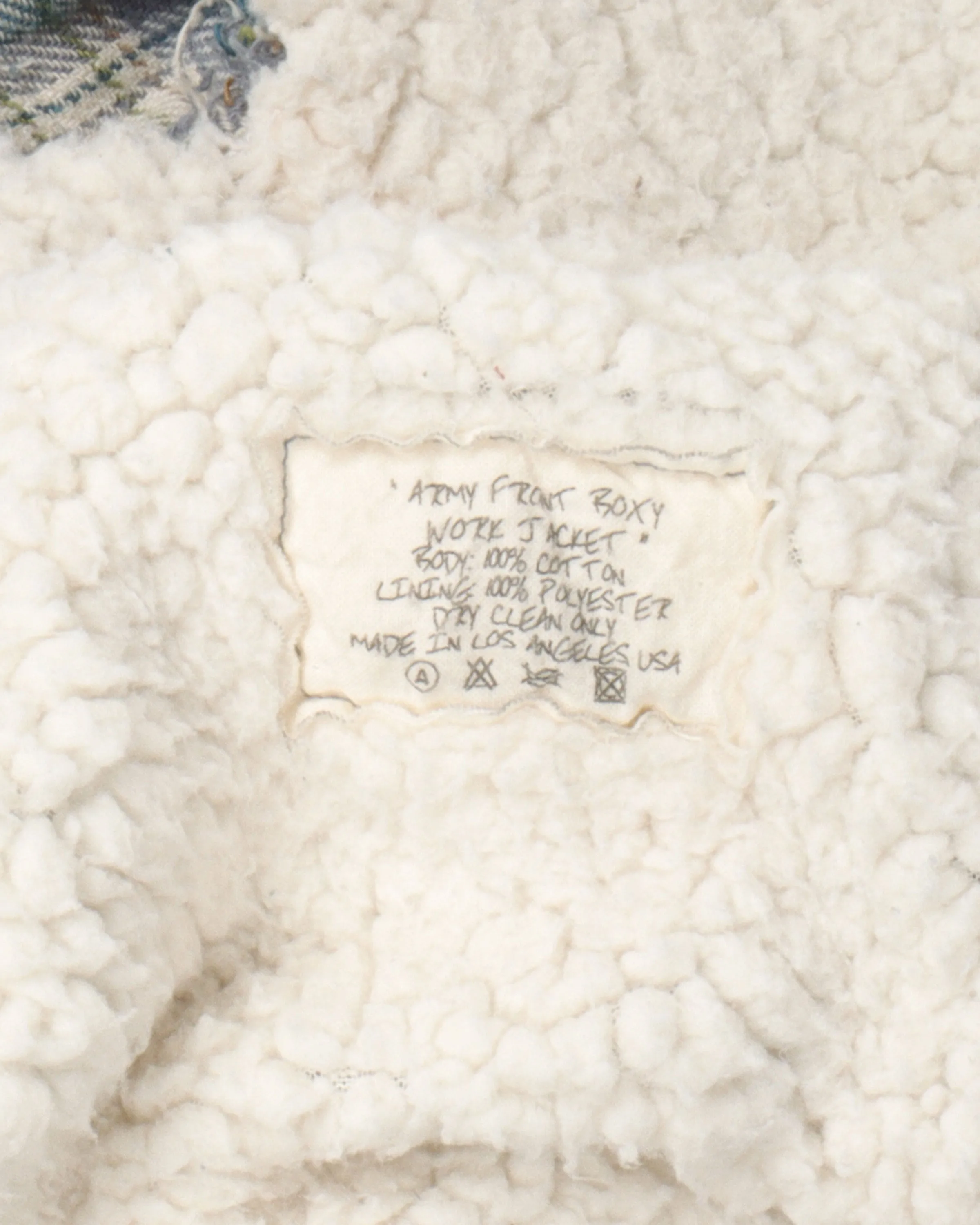 Shearling Flannel Work Jacket