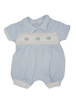 Short Baby Romper - Blue