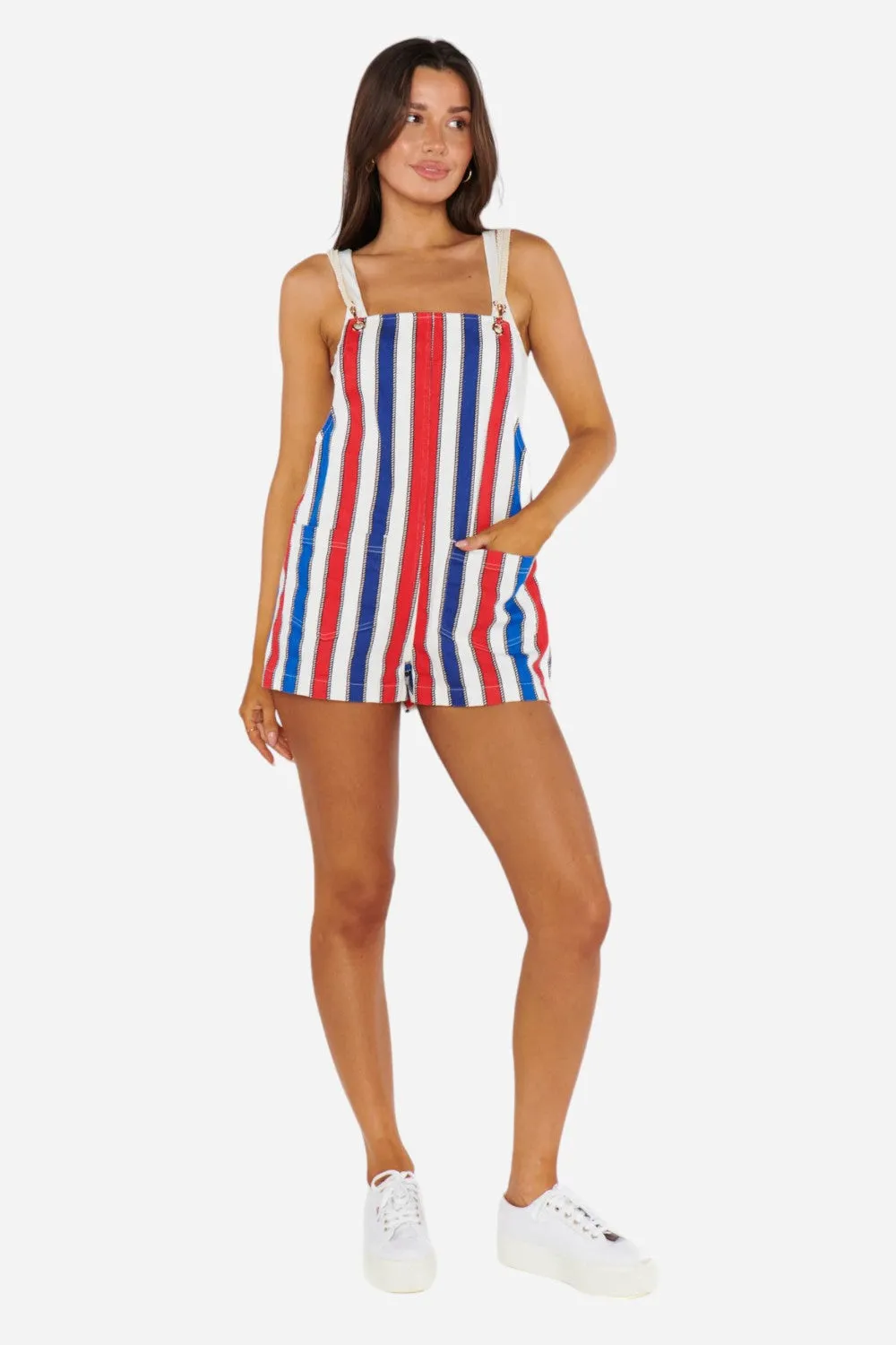 Show Me Your Mumu Trude Romper in Yacht Club