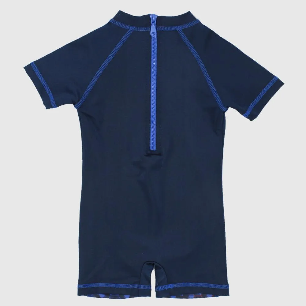 Spiderman Short-Sleeved Overall Swim Suit