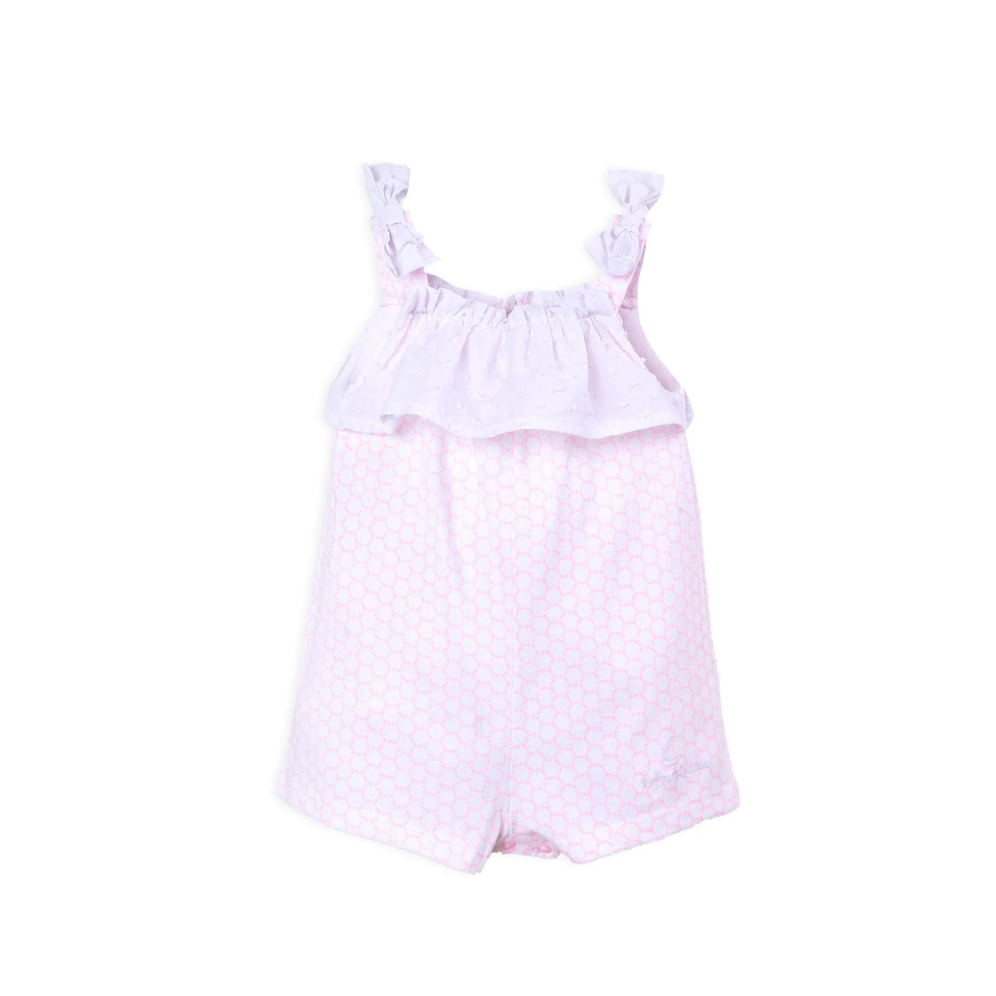 SS22 Tutto Piccolo Girls Pink Romper 3393