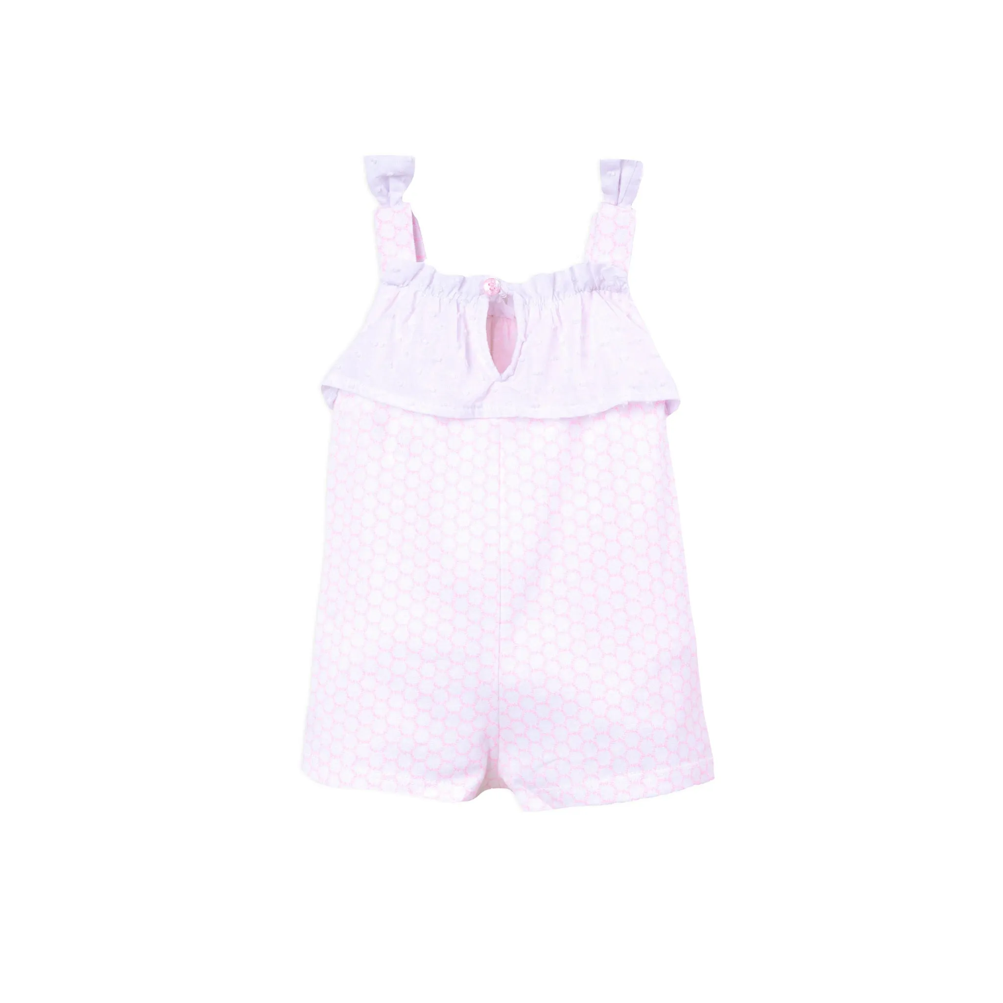 SS22 Tutto Piccolo Girls Pink Romper 3393