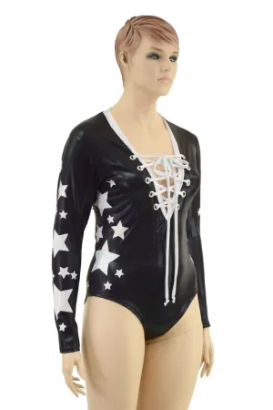 Star Spangled Lace Up Romper