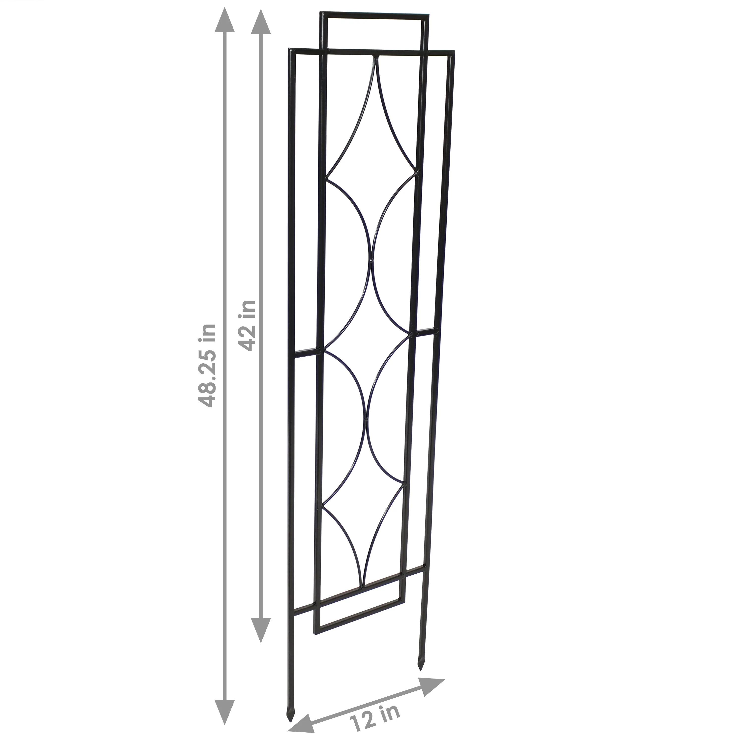 Sunnydaze 2-Piece Chic Diamonds Garden Trellis for Climbing Plants