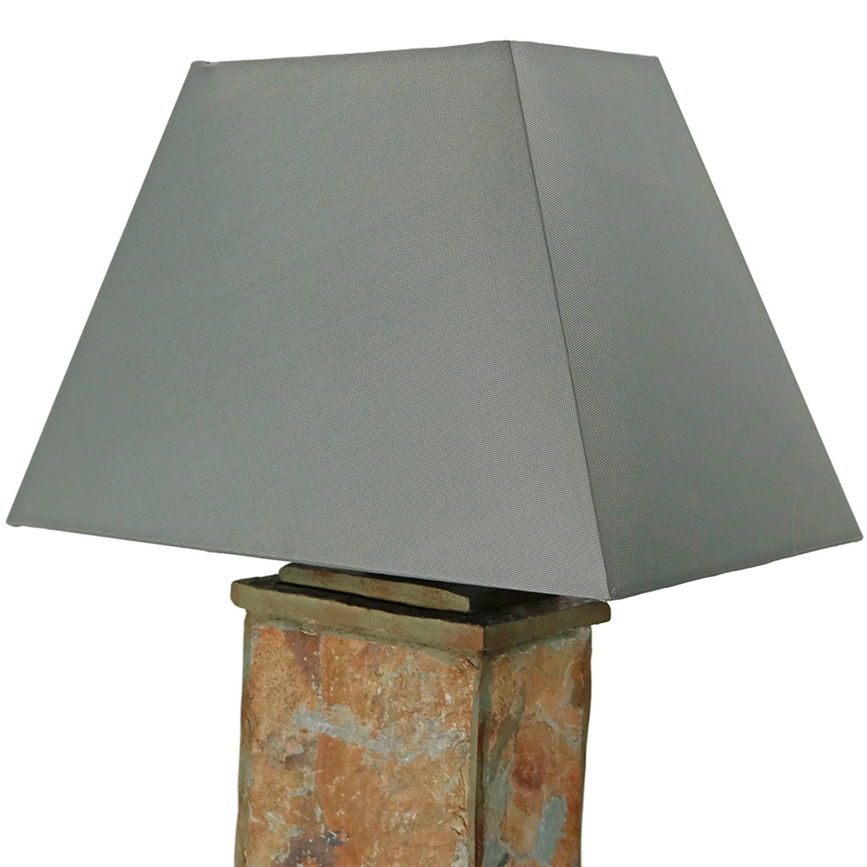 Sunnydaze Natural Slate Outdoor Table Lamp - 24" H