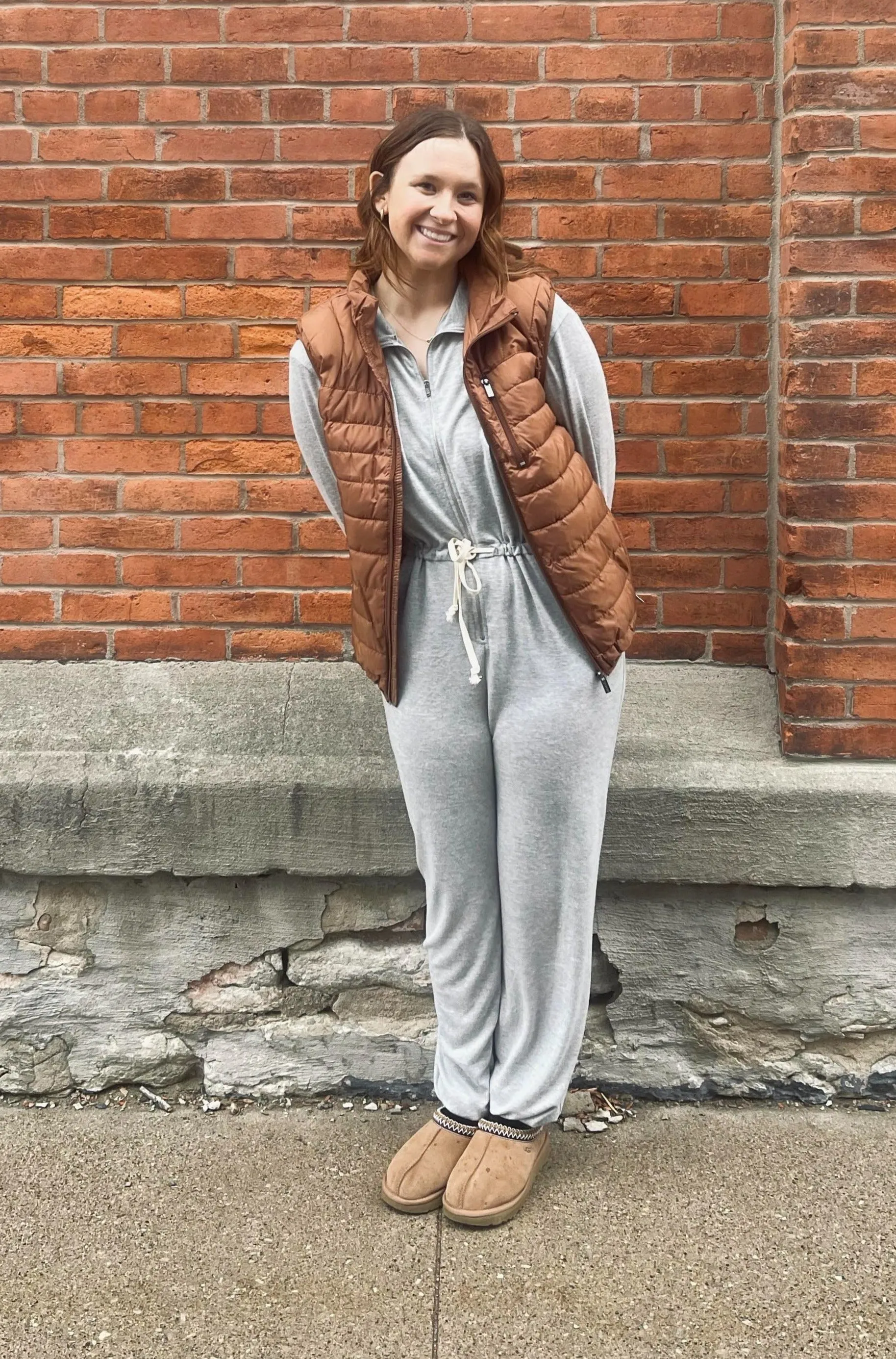 Super Soft Grey Jumpsuit