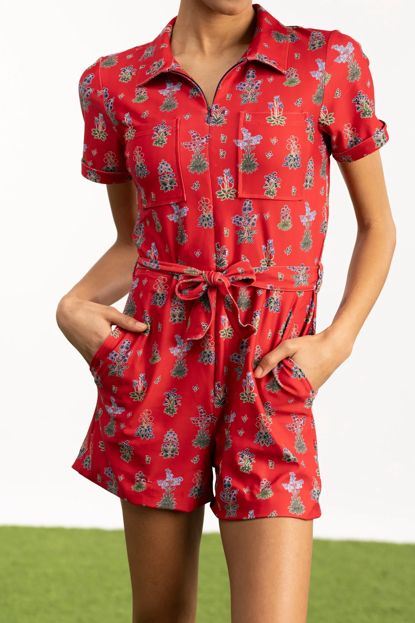 The Ranger Romper - Meadows Kiss Cherry