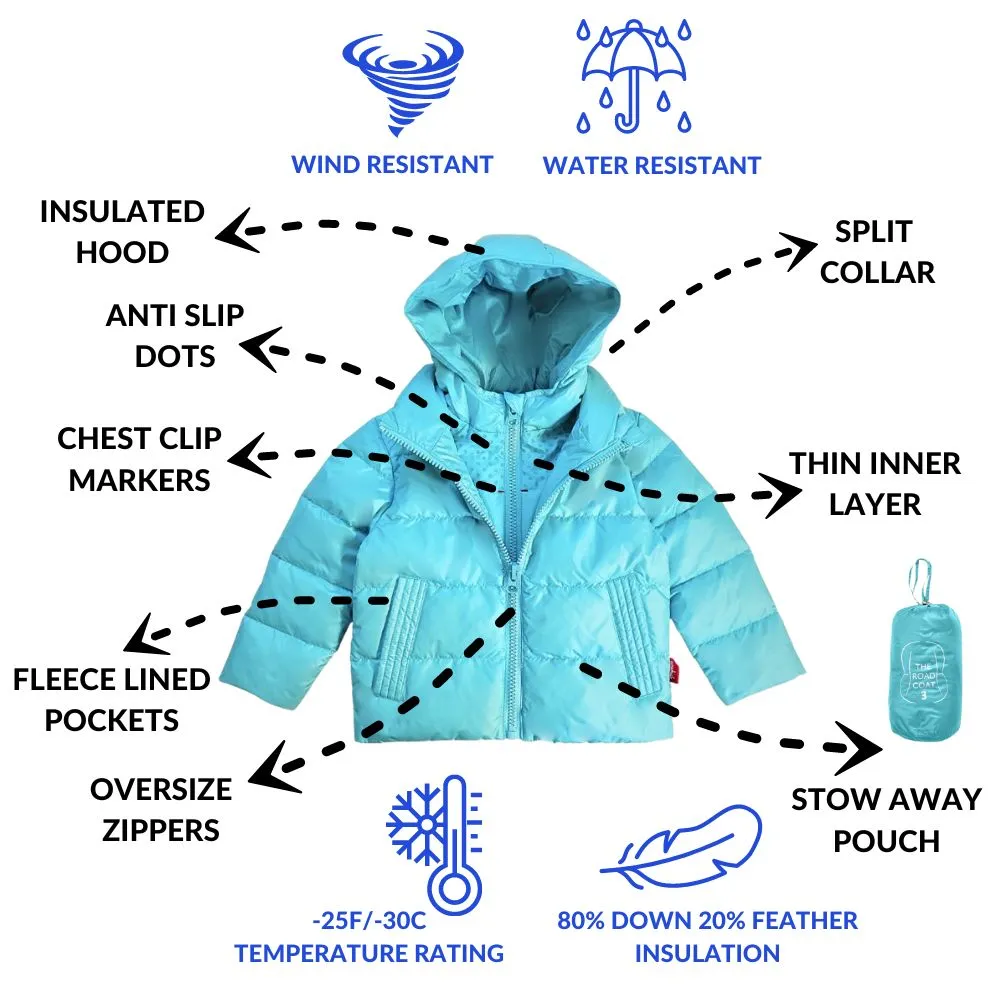 The Road Coat Down - Aqua