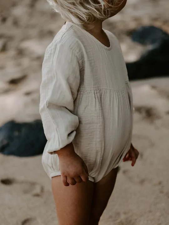 The Simple Folk Meadow Romper | Ecru