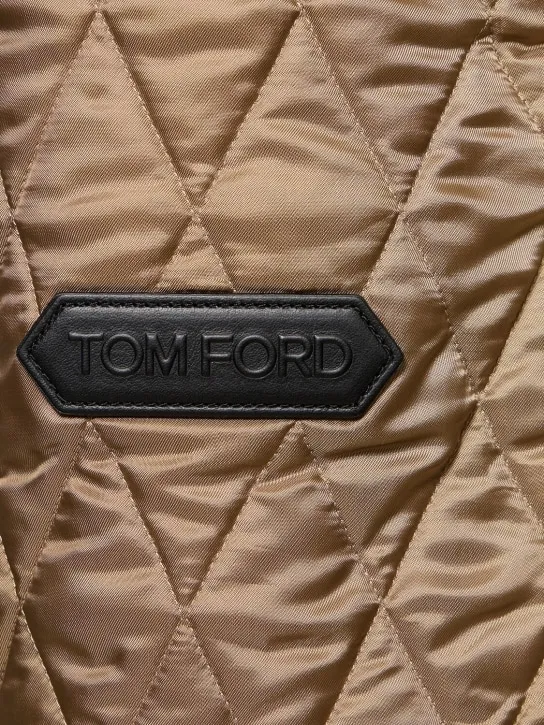 Tom Ford   Buttery suede shearling trucker jacket 