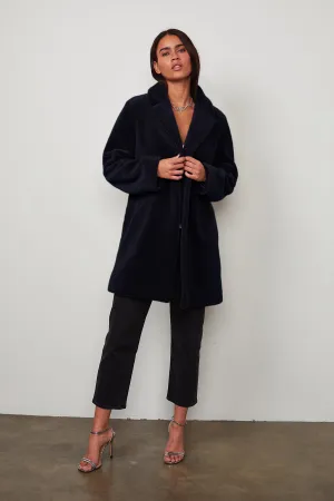 TRISHELLE LUX SHERPA OVERSIZED COAT