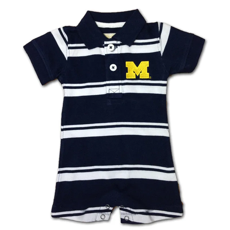 U of M Baby Striped Romper