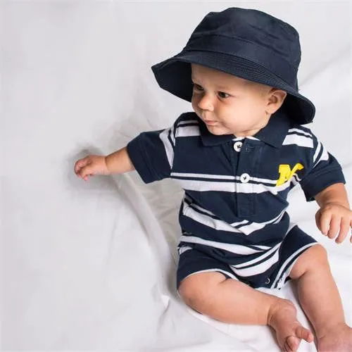 U of M Baby Striped Romper