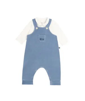 Velour Overall Set Blue