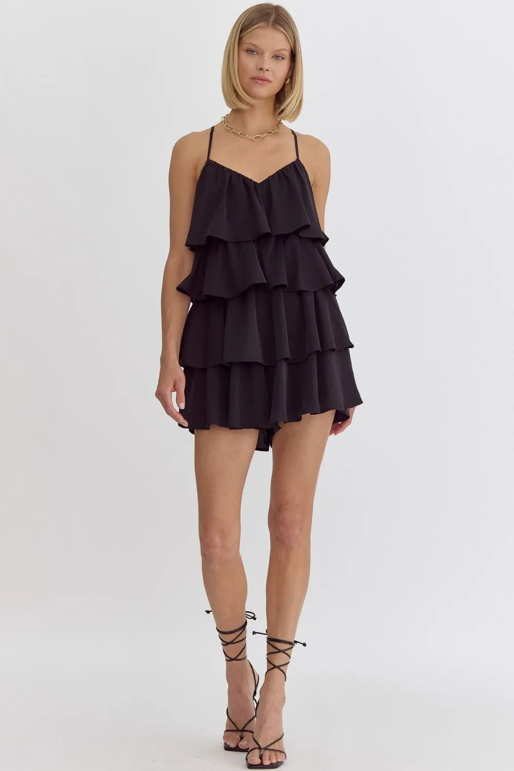 'Way We Move' Romper - Black