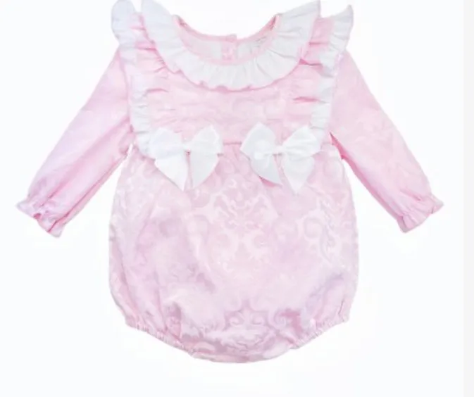 Wee me girl pink frilly romper