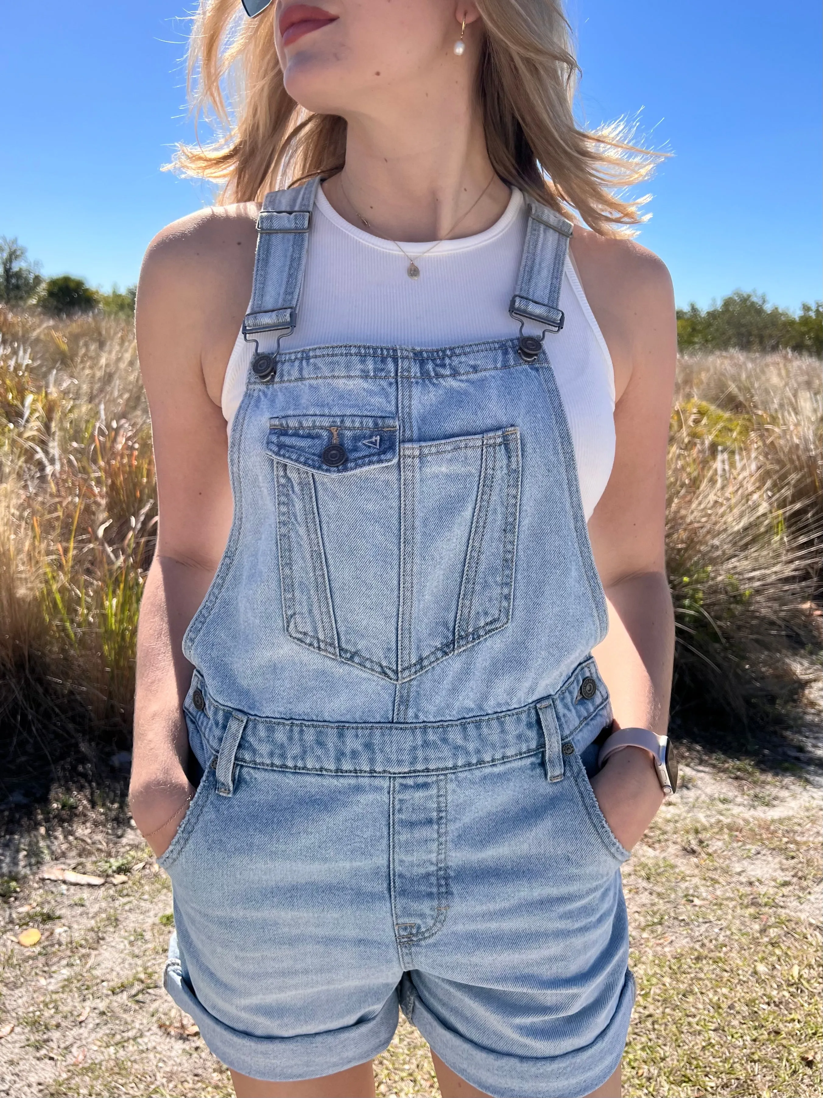 WILDER DENIM SHORTALLS