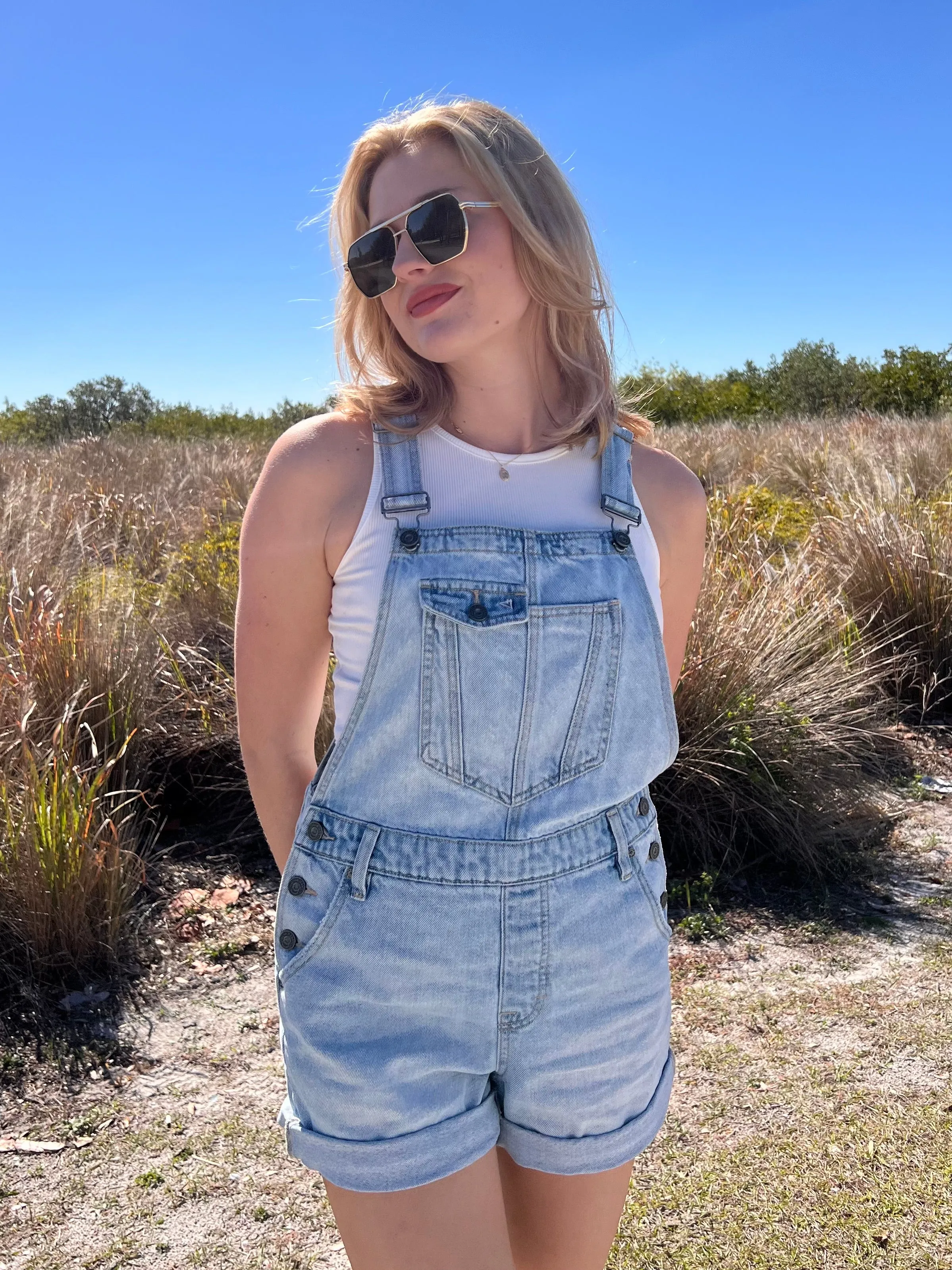 WILDER DENIM SHORTALLS