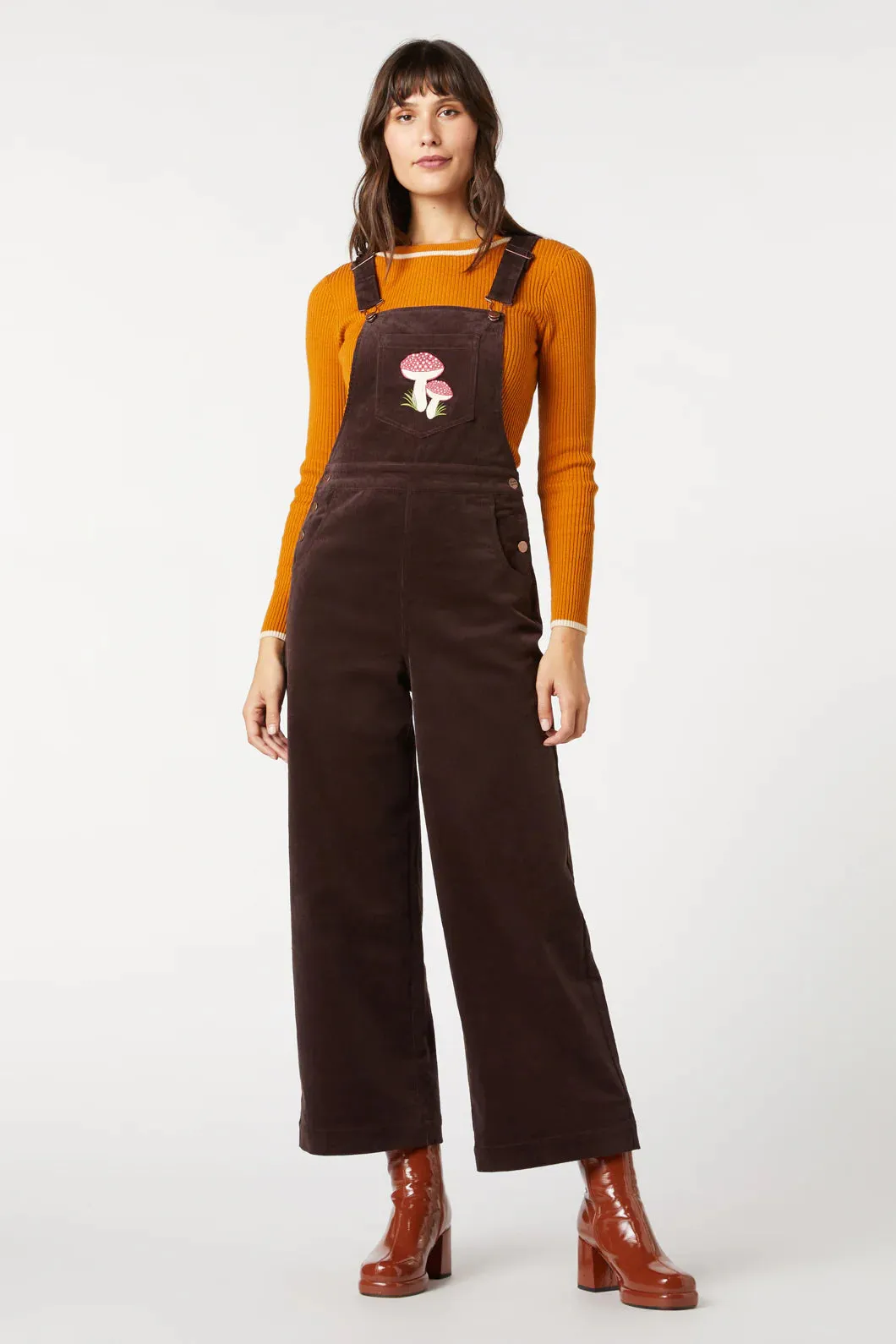 Woodland Mushroom Corduroy Overall