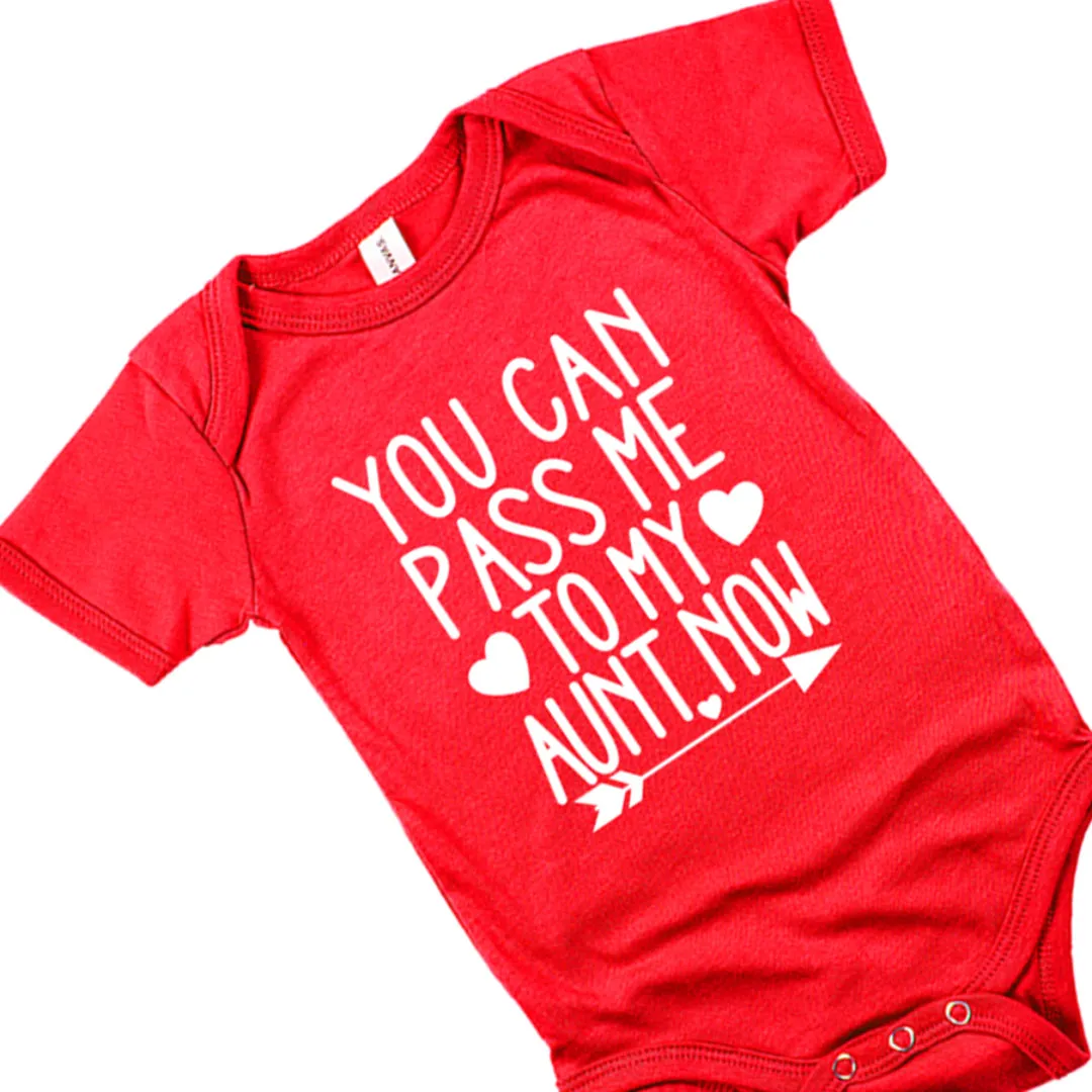 You can pass me to my aunt now Baby Romper Set